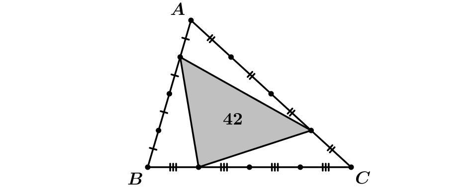 Треугольник 42. Площадь серого треугольника равна 42. Найдите площадь треугольника ABC.. Площадь серого треугольника 42. Площадь серого треугольника равна . Найдите площадь треугольника .. Площадь серого треугольника равна 1.