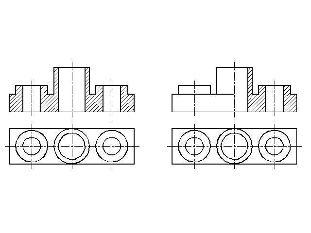 На чертеже детали выполнить целесообразный разрез