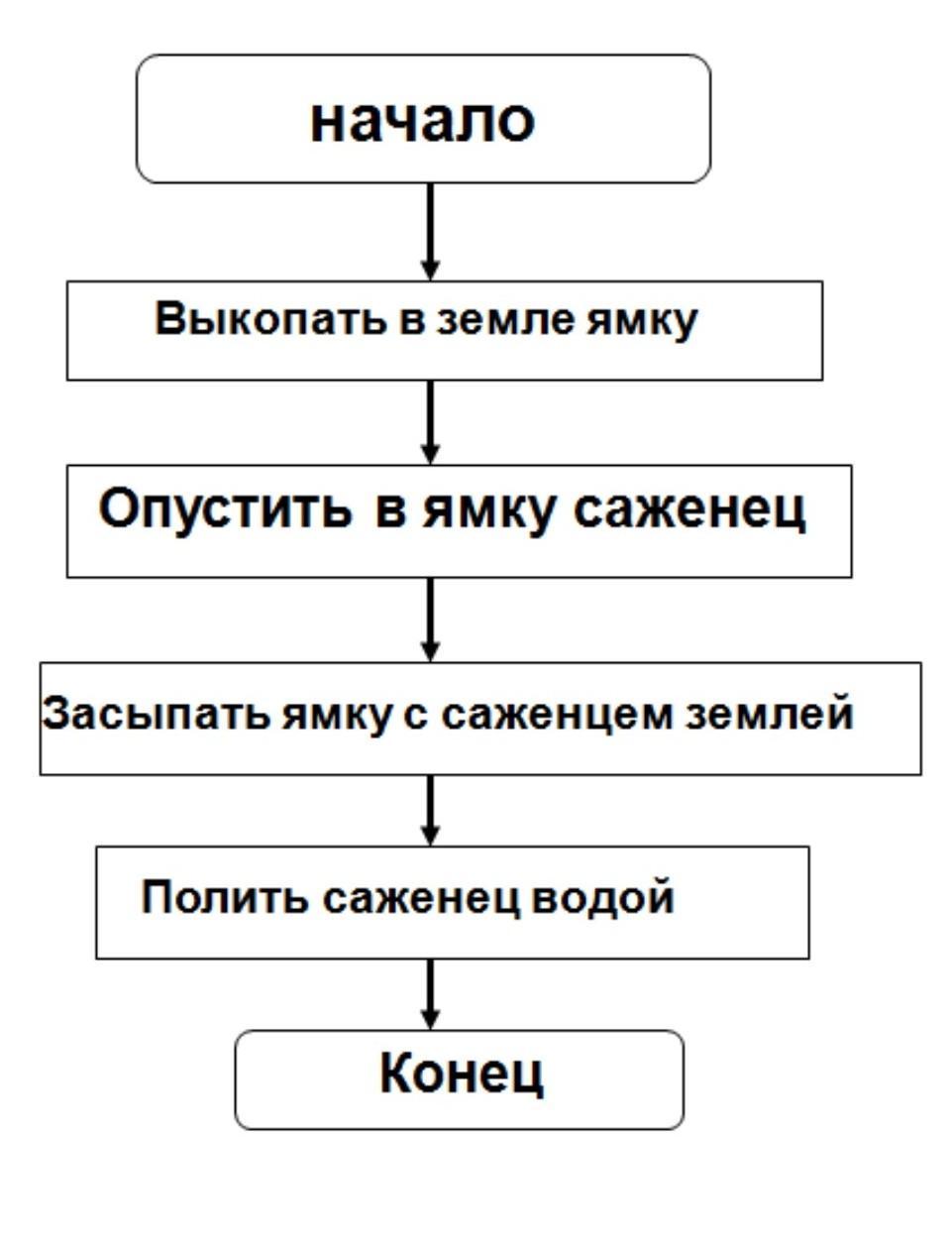 Выберите пример алгоритма выберите ответ