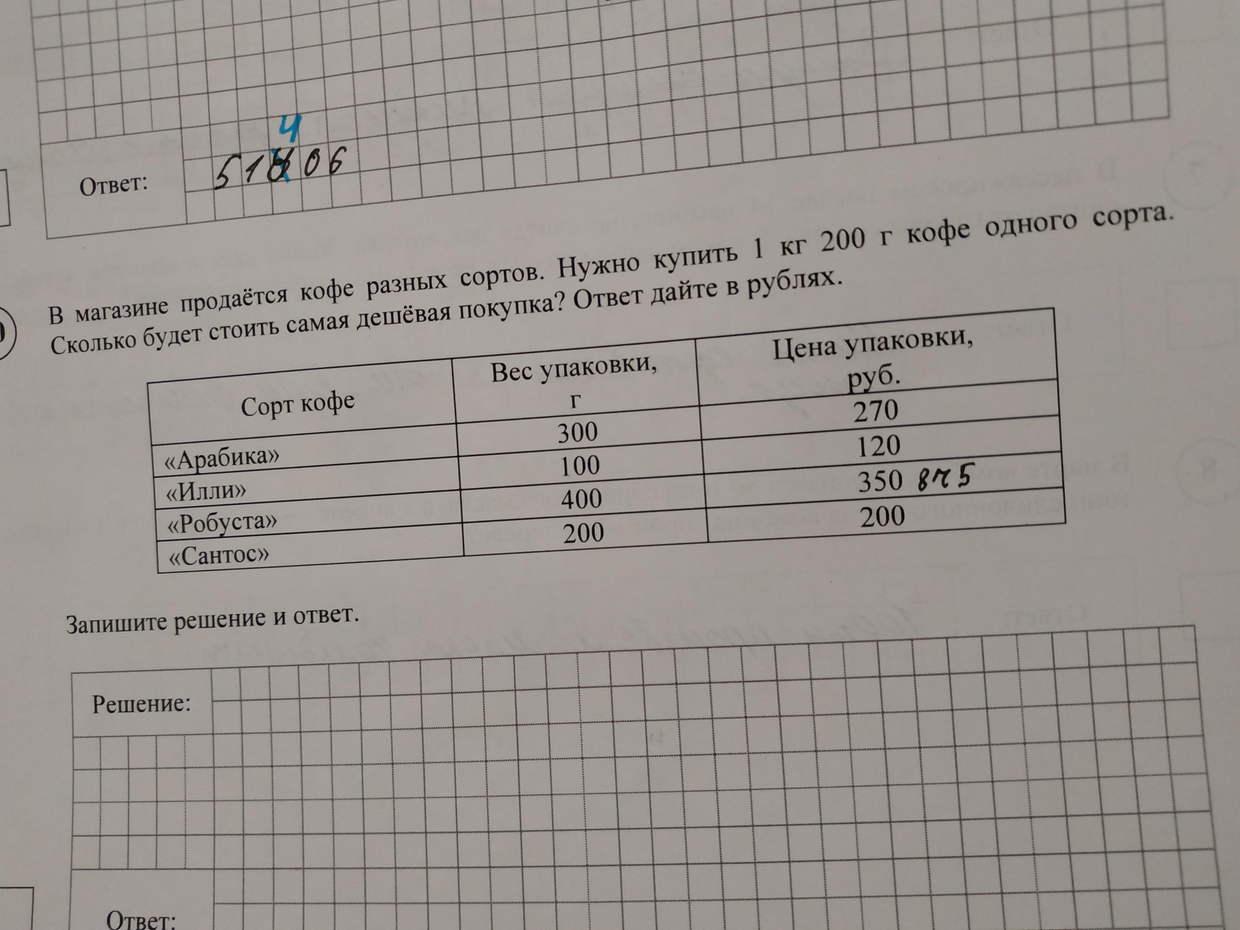 Вычисли стоимость каждой покупки запиши на диаграмме номера покупок в соответствии с их стоимостью