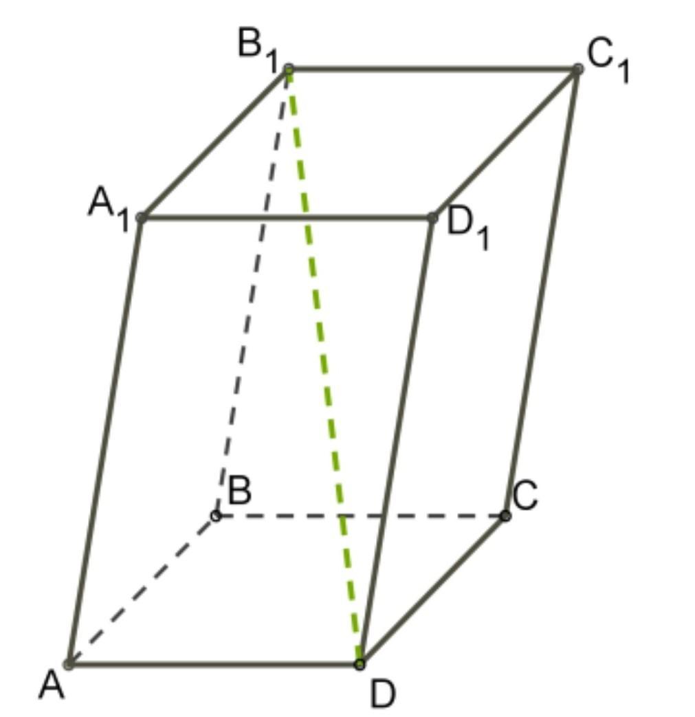 Диагональ 1 9. Основание наклонного параллелепипеда ромб боковое ребро bb1. Основание наклонного параллелепипеда. Наклонный параллелепипед с квадратом в основании. Стороны основания параллелепипеда.