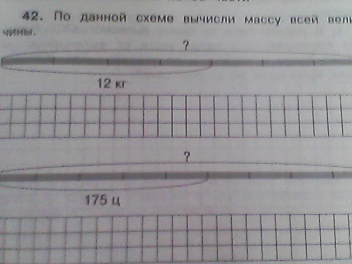 Даны схемы. По данной схеме вычисли массу всей величины. По данным схемам вычисли массу всей величины. По данным схемам вычисли массу отмеченной части от данной величины. По данным схемам вычисли массу отмеченной.