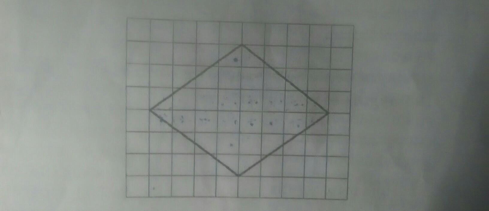 Диагональ на клетчатой бумаге. Ромб по клеткам. Найдите длину большей диагонали на клетчатой бумаге. Звезда на клетчатой бумаге. Ромб на квадратной решетке.