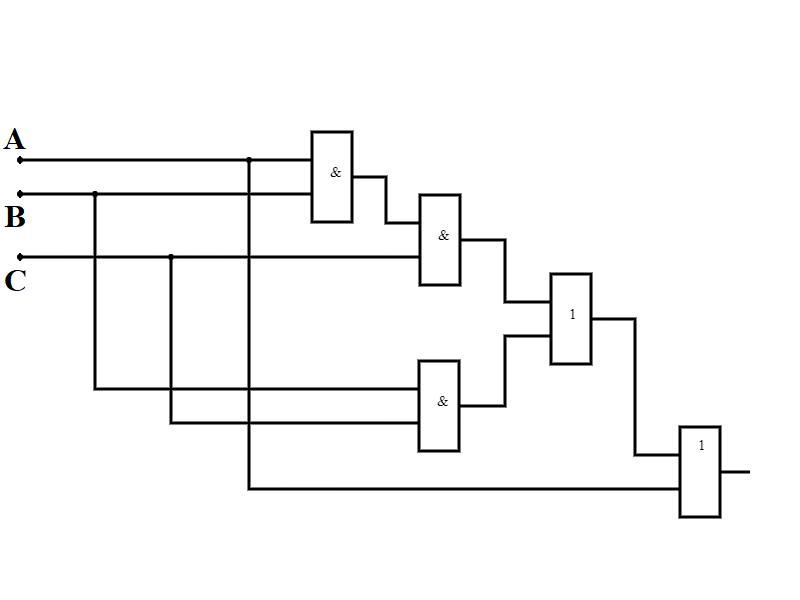Логическая схема a b c
