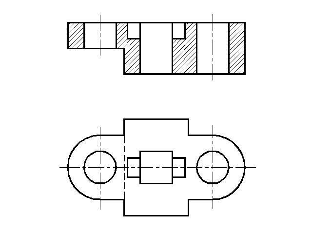 Законченный чертеж. Дочертить недостающие линии на чертеже. Черчение дочертите недостающие линии. Фронтальный разрез симметричной детали. Фронтальный разрез Инженерная Графика.