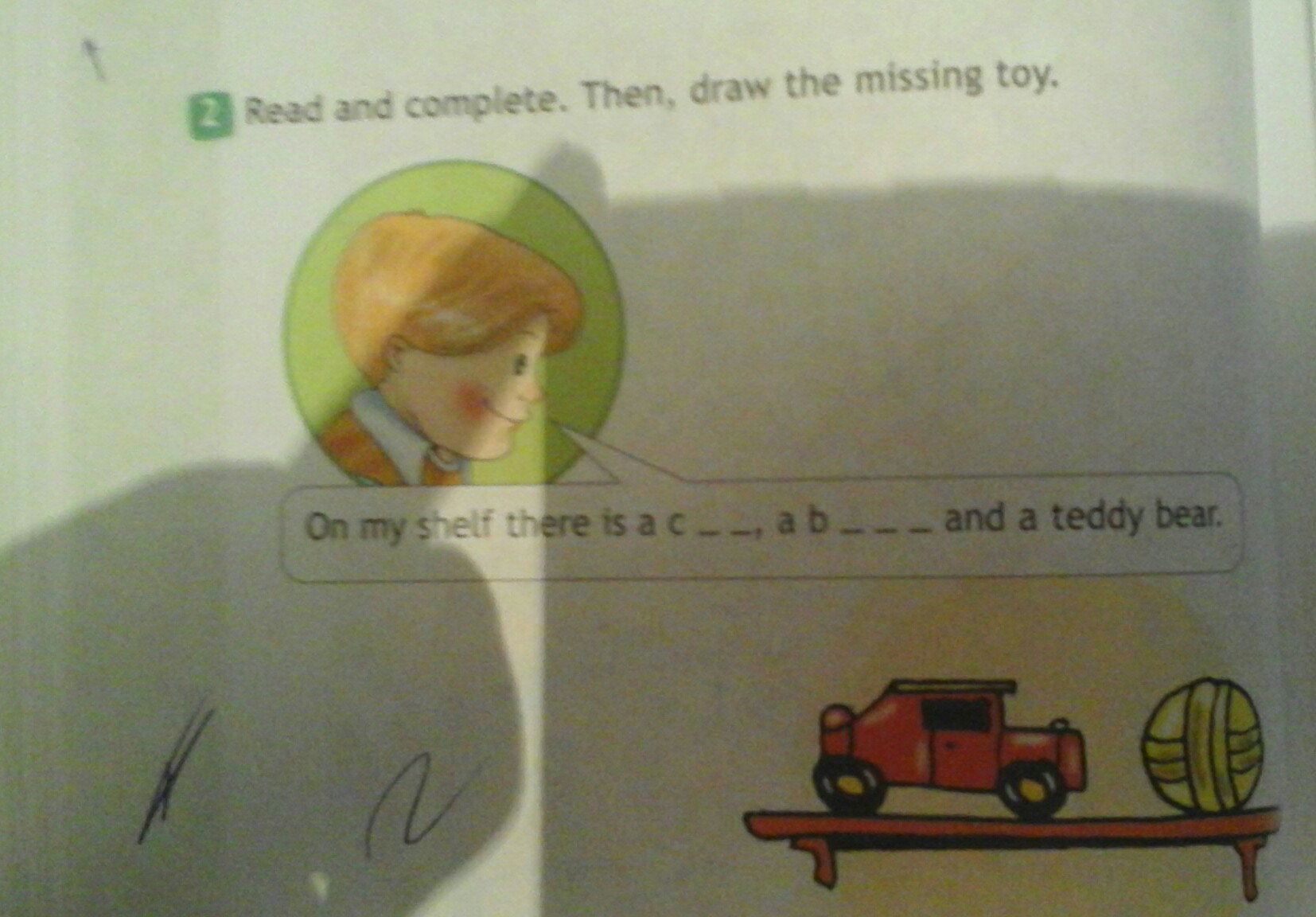 Then draw the missing toy