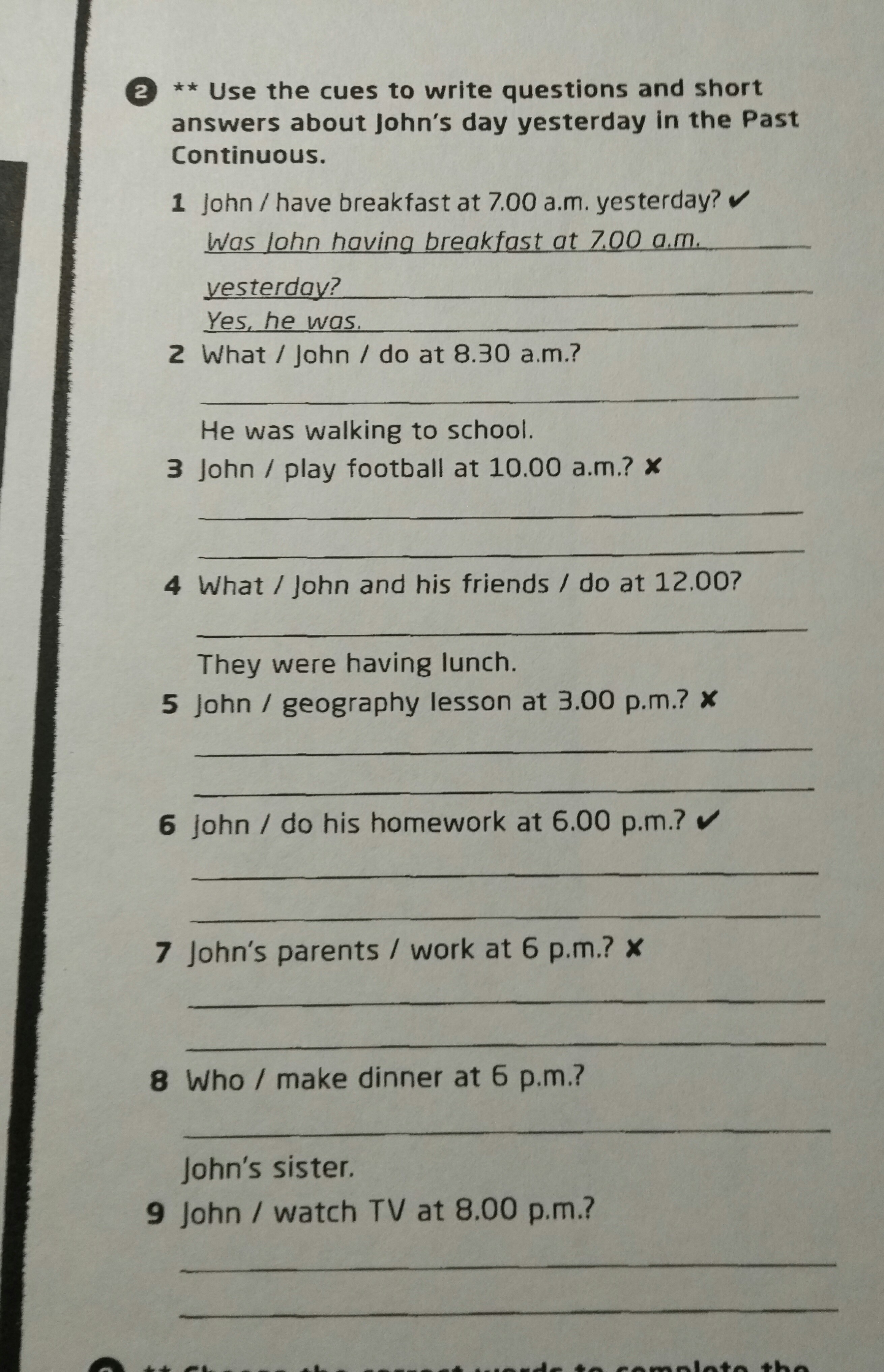 Write questions and complete the answers. Use the cues to write questions and answers. make questions and answers. then write questions and answers about the sphinx.