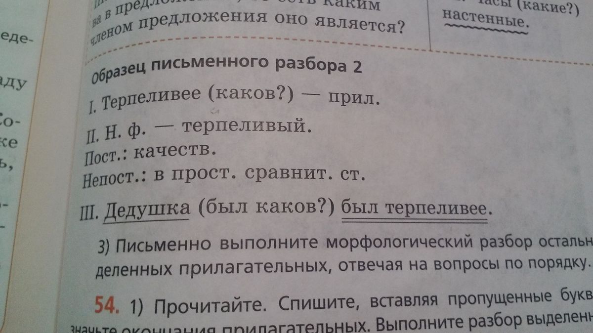 Замени словосочетания выделенные существительные именами прилагательными по образцу