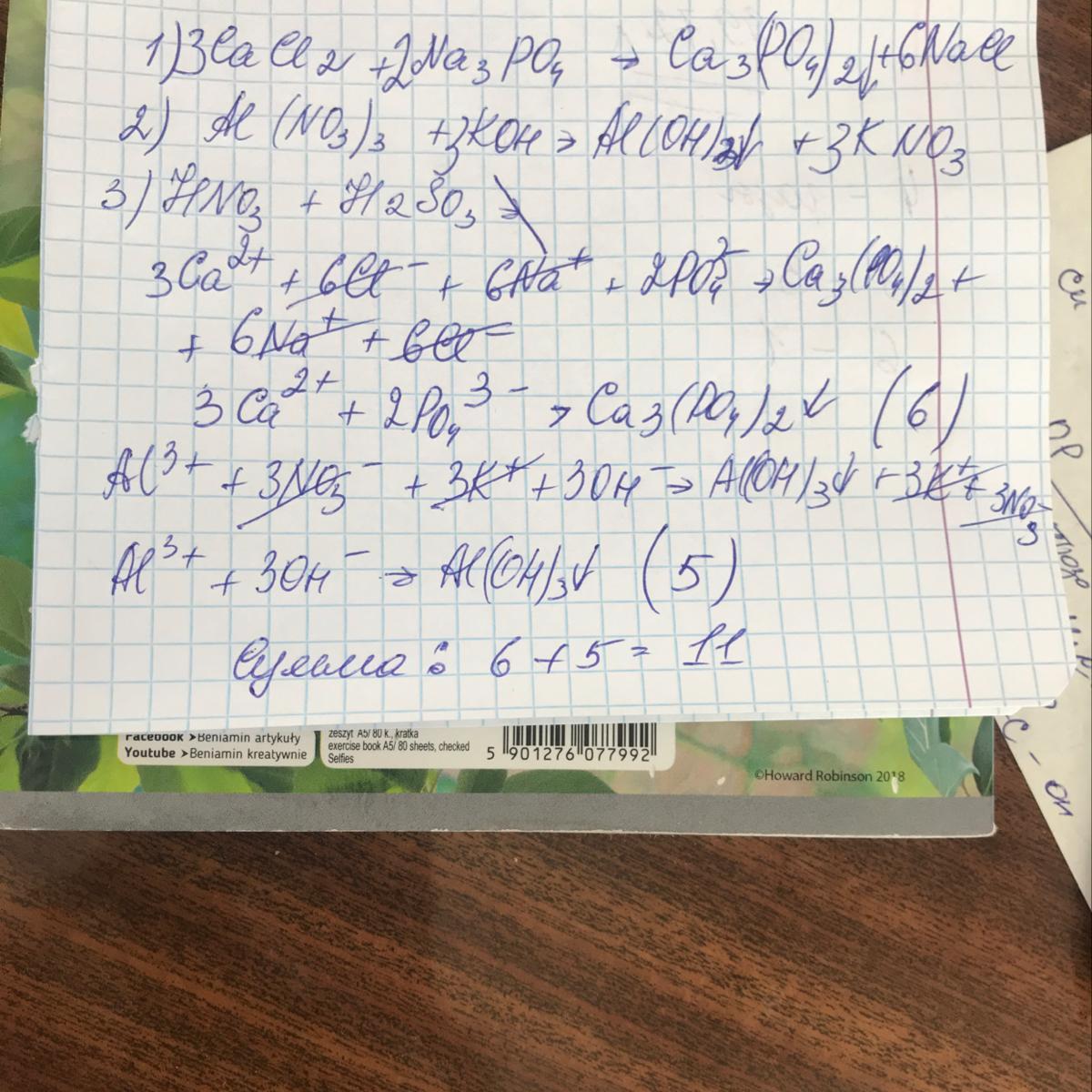 Hno3+Koh. Al no3 3 Koh. So3+Koh. Kno3 al Koh h2o.