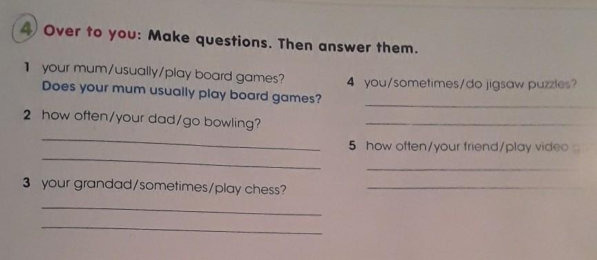Form questions then answer them. Form questions then answer them