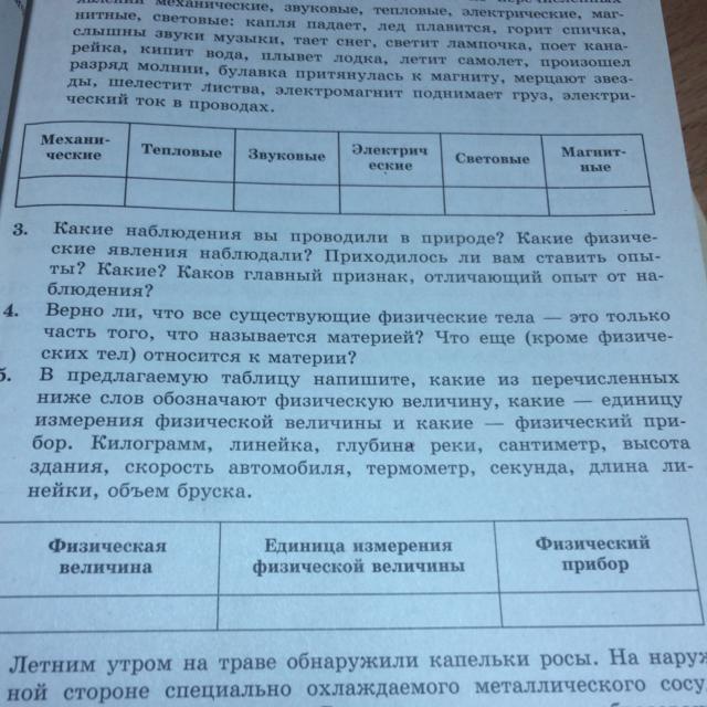 Заполните предложенную таблицу продукты питания на нашем столе