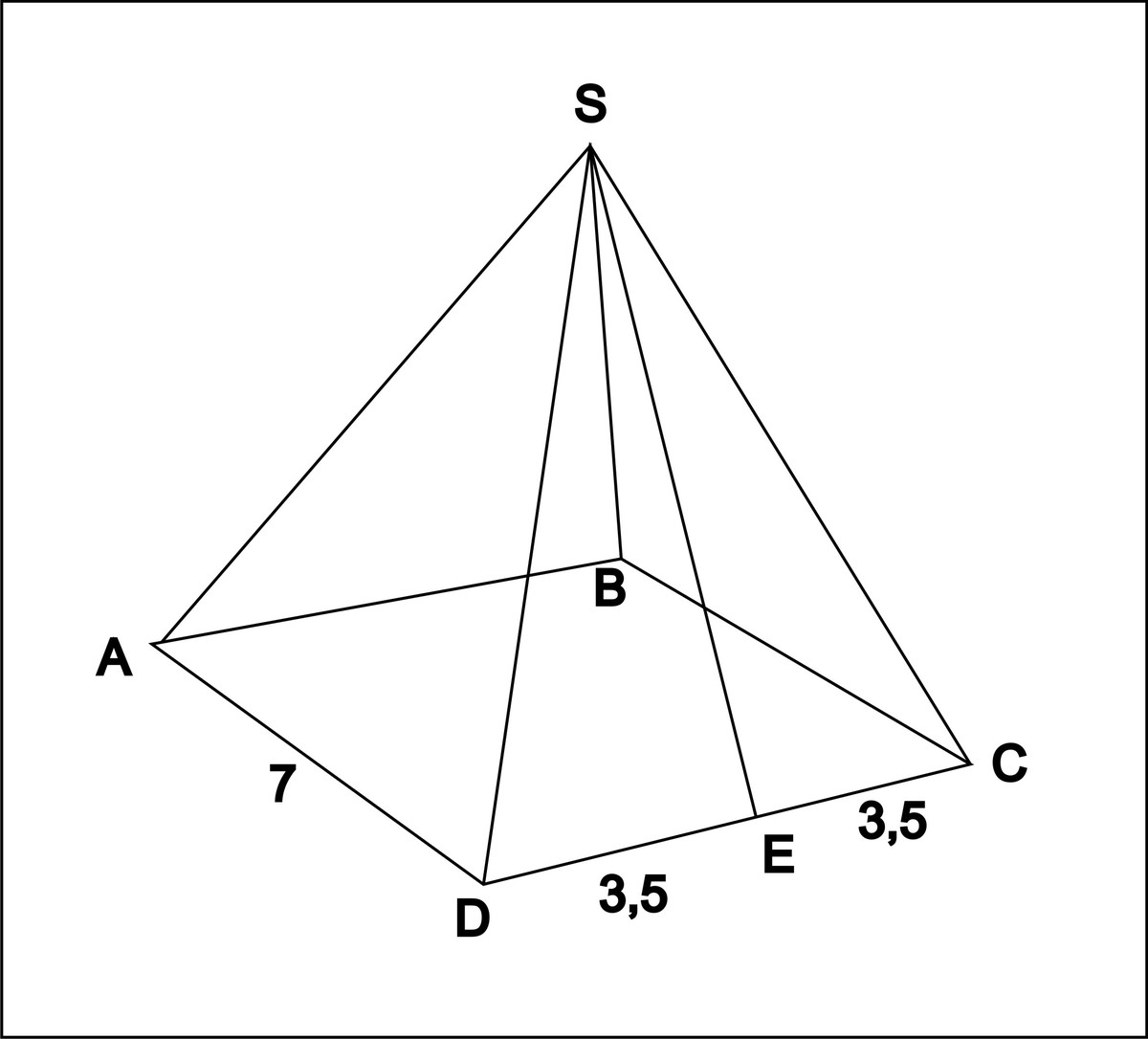 Пирамида с квадратным основанием