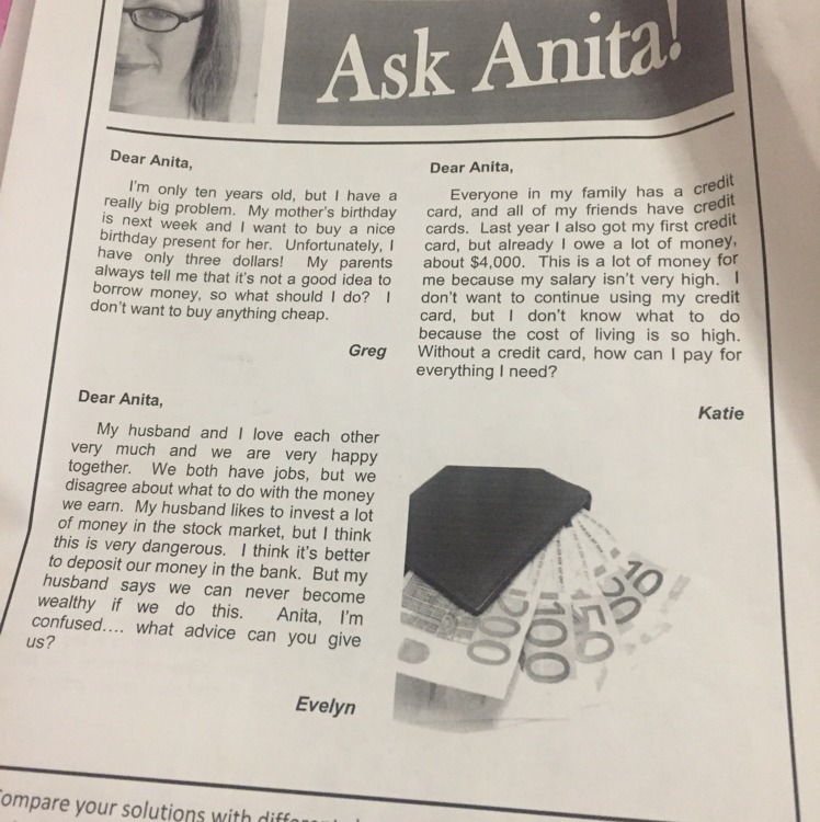 To be anything you know. Ask Anita. Dear Anita. Dear Anita i have. Dear Anita i'm writing to tell you about the Auction i went to last weekend.