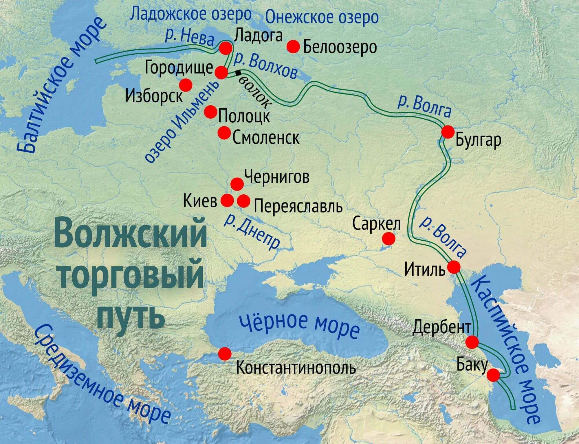 Находится ли город. Волжский торговый путь в древней Руси. Торговый путь по Волге в древней Руси. Волжско-Балтийский торговый путь. Путь из Варяг в греки и Великий Волжский путь.