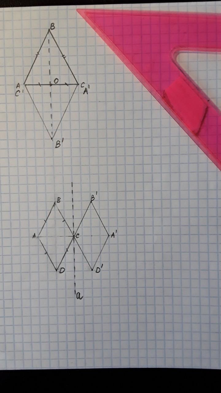 На рисунке показаны фигуры симметричные относительно точки о на рисунке 2 показаны фигура и точка