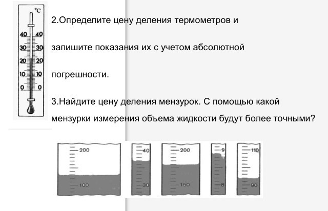 Контрольные по физике 7 класс мензурка.