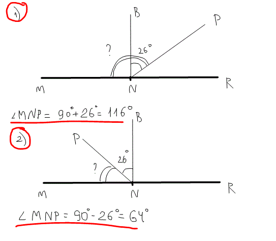Угол равен 26 градусов. Из вершины развернутого угла. Из вершины развёрнутого угла MNR. Из вершины развернутого угла MNR проведены его биссектриса NB. Из вершины развёрнутого угла MNR проведены его биссектриса NB И Луч.