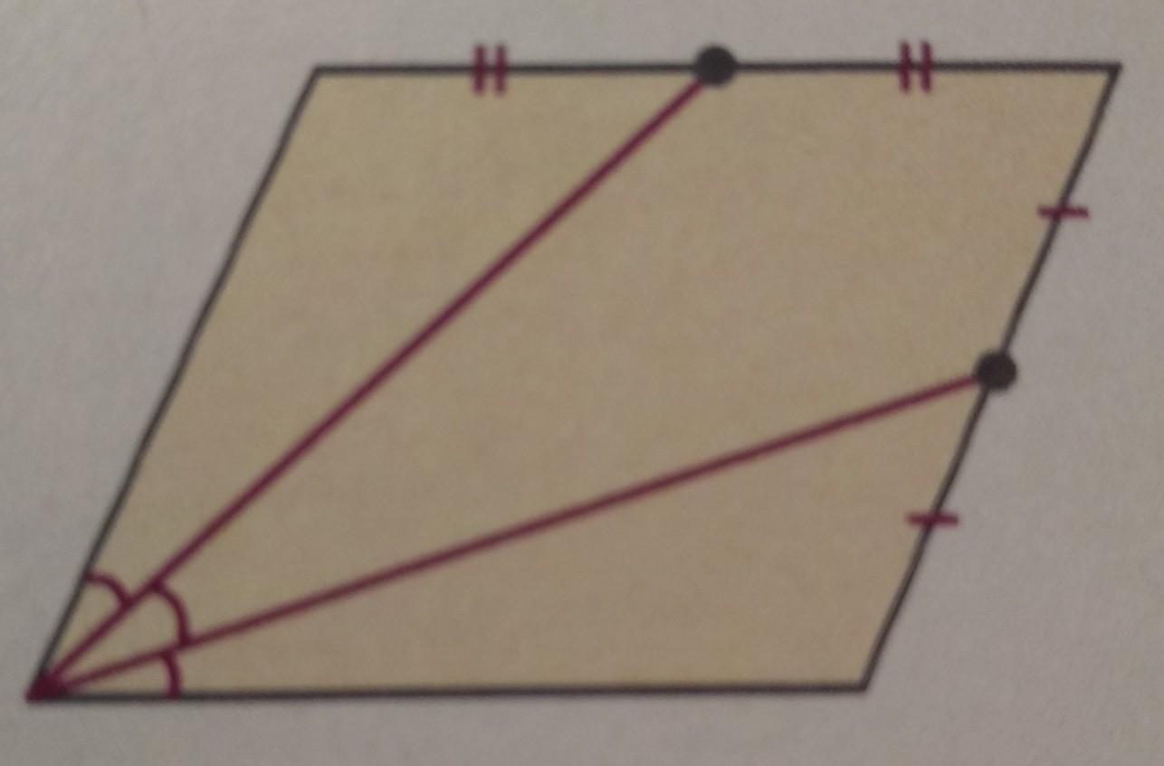 Два треугольника вне параллелограмма. Вершины параллелограмма. Вершина параллелограмма и середины. Параллелограмм с двумя равносторонними треугольниками. Вершина параллелограмма и середина его противоположной стороны.