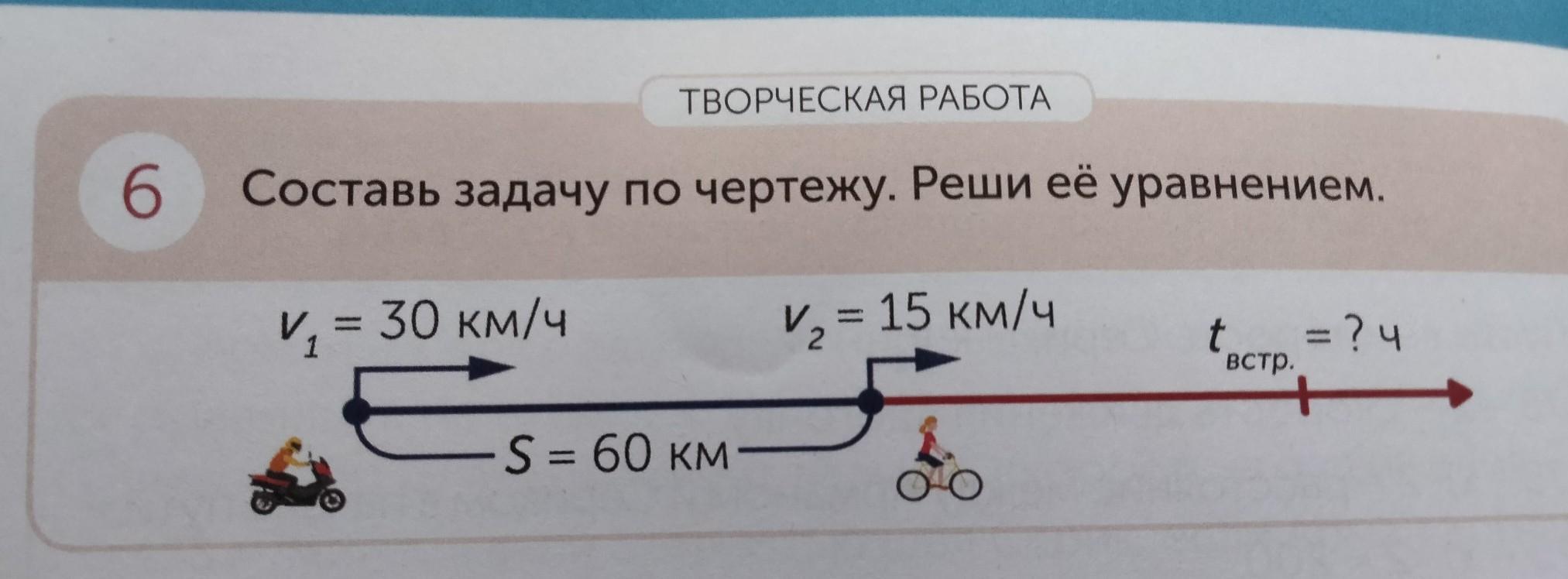 Составь задачу по чертежу