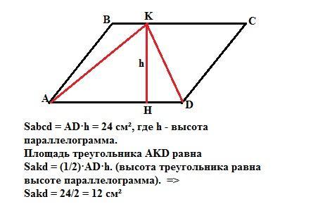 На рисунке изображен параллелограмм abcd с высотой be найдите sabcd