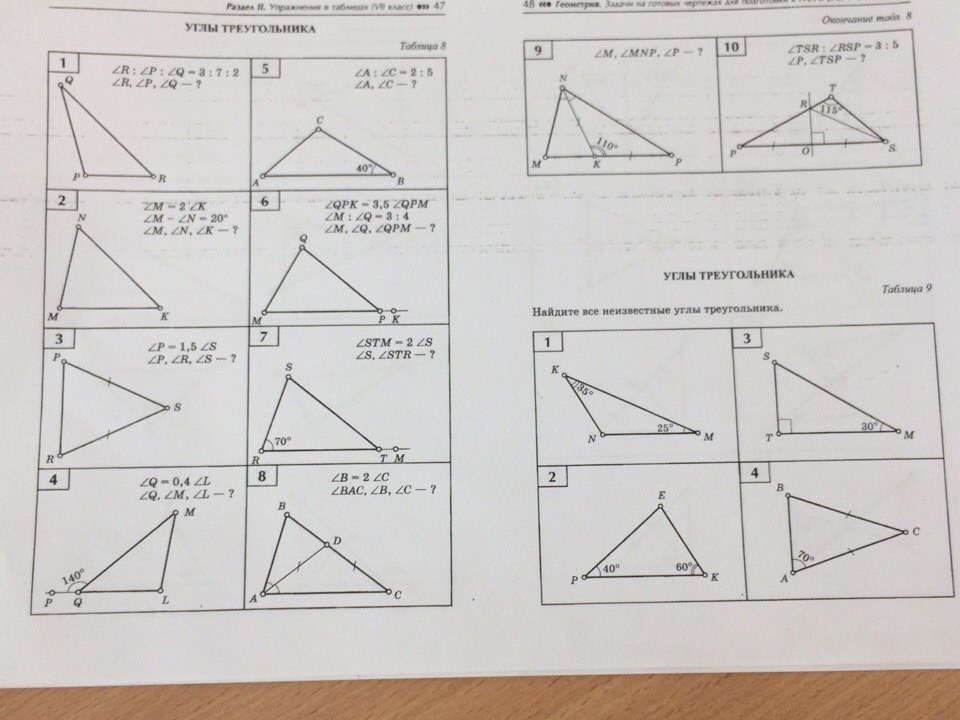 Найдите 8 треугольников. Таблица углов треугольника. Вычислить неизвестные углы треугольника. Углы треугольника таблица 9. Найдите все углы треугольника.