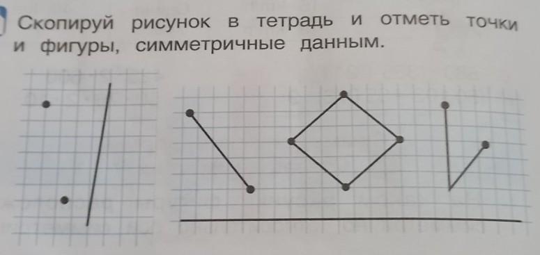 Рисунки симметричных фигур в тетради