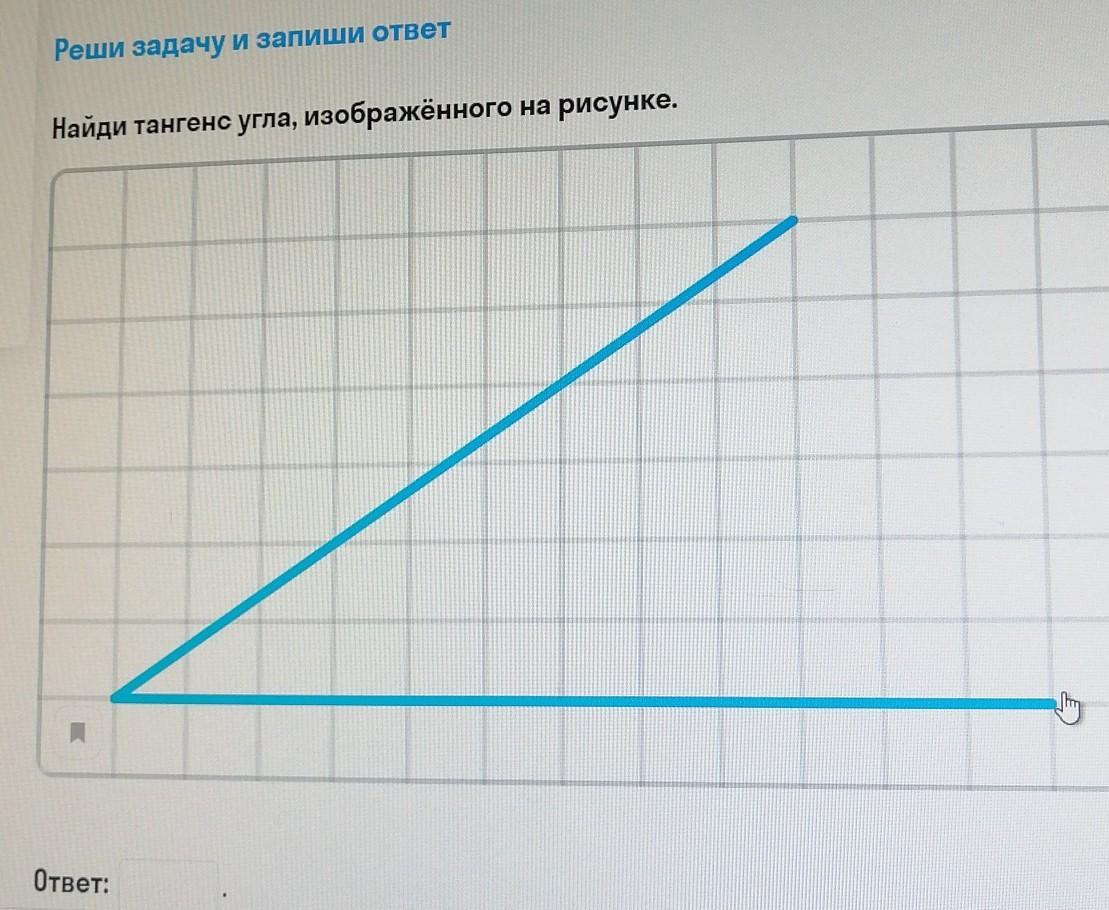 Тангенс изображенного на рисунке