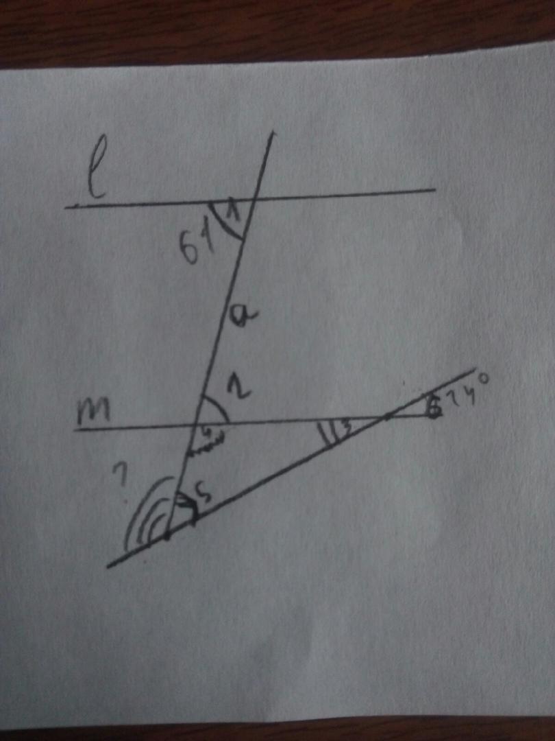 Прямые м н параллельны найдите угол 3