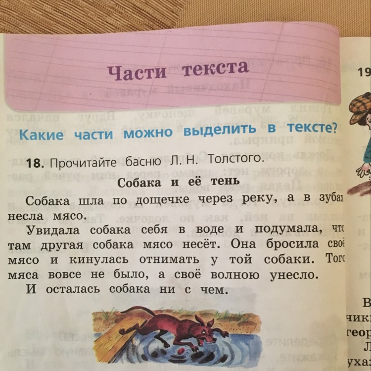 Какие части текста